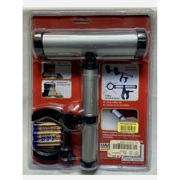 LED Grill Light-Mounts To‎ Any Grill Handle Intelligent Shut Off BBQ Barbeque - Picture 3 of 5